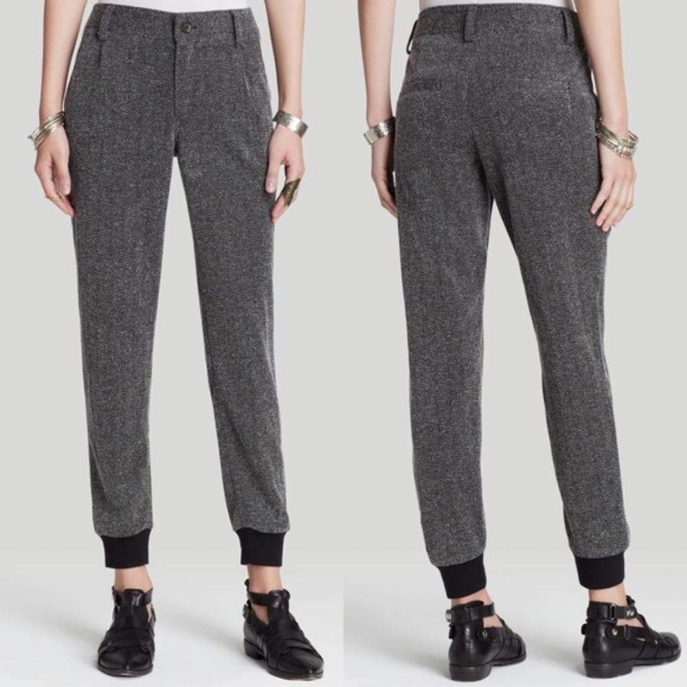 Free People Herringbone Constructed Knit Joggers